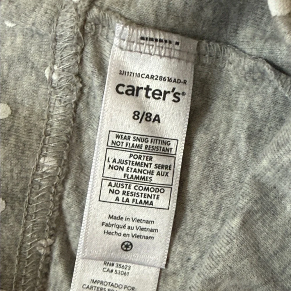 Carter's Girls' Leggings/ pajama bottoms girls size 8